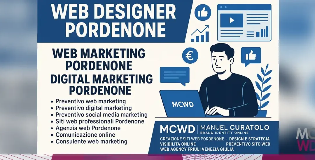 Web designer a Pordenone che progetta siti e strategie di digital marketing personalizzate
