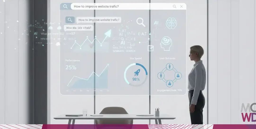 Rappresentazione visuale della SEO semantica e dei nuovi comportamenti di ricerca